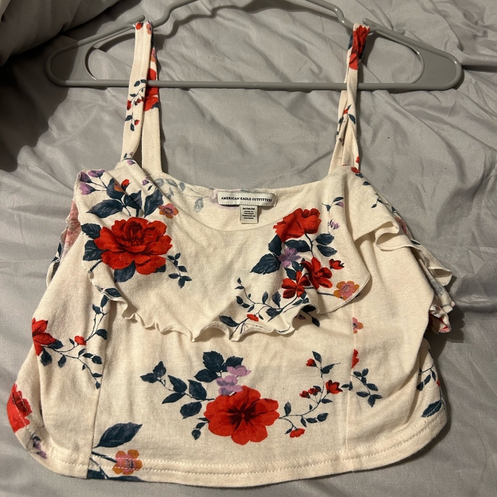 American eagle women’s flower crop top